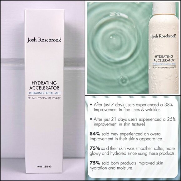 Josh Rosebrook HYDRATING ACCELERATOR Facial Mist Spray Toner Aloe Cult Favorite - Picture 1 of 8